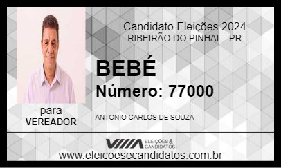 Candidato BEBÉ 2024 - RIBEIRÃO DO PINHAL - Eleições