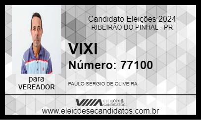 Candidato VIXI 2024 - RIBEIRÃO DO PINHAL - Eleições