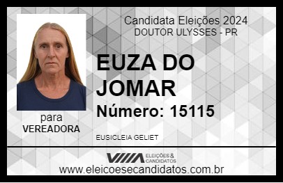 Candidato EUZA DO JOMAR 2024 - DOUTOR ULYSSES - Eleições