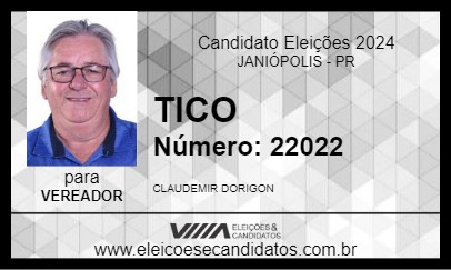 Candidato TICO 2024 - JANIÓPOLIS - Eleições