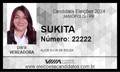 Candidato SUKITA 2024 - JANIÓPOLIS - Eleições