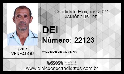 Candidato DEI 2024 - JANIÓPOLIS - Eleições