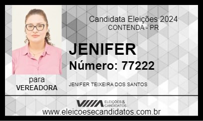 Candidato JENIFER 2024 - CONTENDA - Eleições