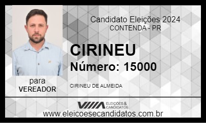 Candidato CIRINEU 2024 - CONTENDA - Eleições