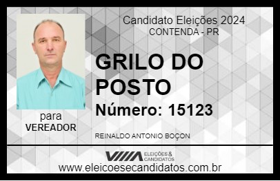 Candidato GRILO DO POSTO 2024 - CONTENDA - Eleições