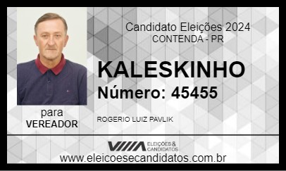 Candidato KALESKINHO 2024 - CONTENDA - Eleições