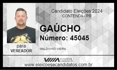 Candidato GAÚCHO 2024 - CONTENDA - Eleições