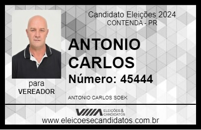 Candidato ANTONIO CARLOS 2024 - CONTENDA - Eleições