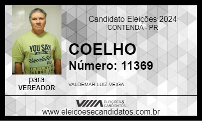 Candidato COELHO 2024 - CONTENDA - Eleições