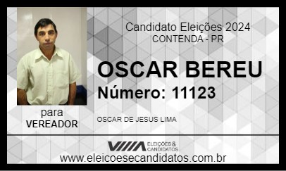 Candidato OSCAR BEREU 2024 - CONTENDA - Eleições