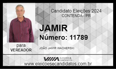 Candidato JAMIR 2024 - CONTENDA - Eleições