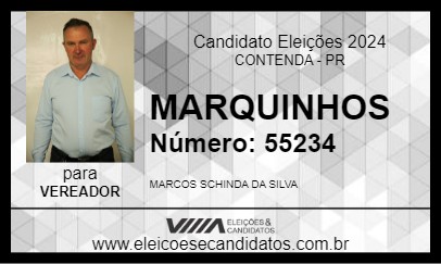 Candidato MARQUINHOS 2024 - CONTENDA - Eleições