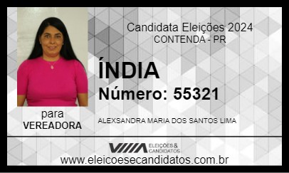 Candidato ÍNDIA 2024 - CONTENDA - Eleições