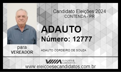 Candidato ADAUTO 2024 - CONTENDA - Eleições