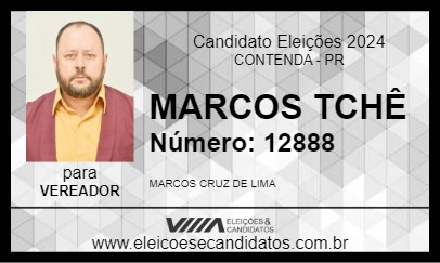 Candidato MARCOS TCHÊ 2024 - CONTENDA - Eleições