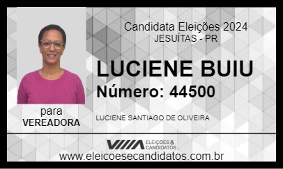 Candidato LUCIENE BUIU 2024 - JESUÍTAS - Eleições