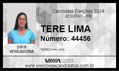 Candidato TERE LIMA 2024 - JESUÍTAS - Eleições