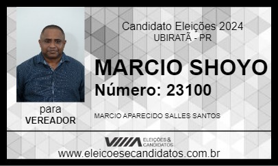 Candidato MARCIO SHOYO 2024 - UBIRATÃ - Eleições