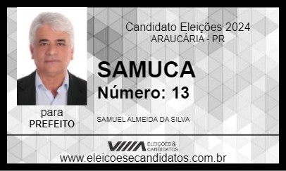 Candidato SAMUCA 2024 - ARAUCÁRIA - Eleições