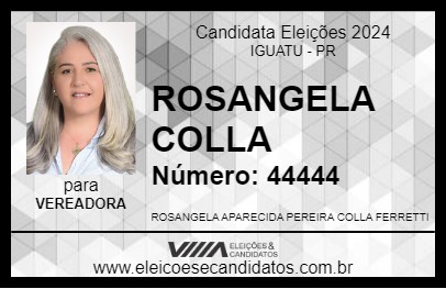 Candidato ROSANGELA COLLA 2024 - IGUATU - Eleições