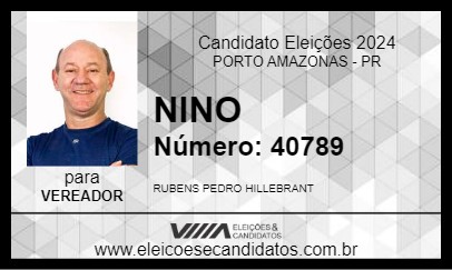 Candidato NINO 2024 - PORTO AMAZONAS - Eleições