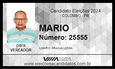 Candidato MARIO 2024 - COLOMBO - Eleições