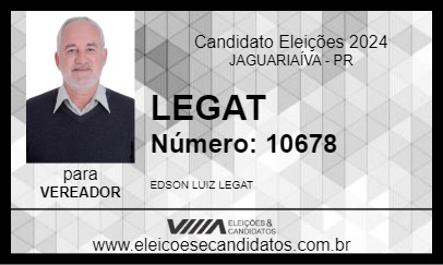 Candidato LEGAT 2024 - JAGUARIAÍVA - Eleições