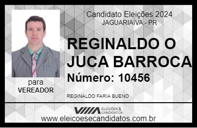 Candidato REGINALDO O JUCA BARROCA 2024 - JAGUARIAÍVA - Eleições