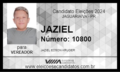 Candidato JAZIEL 2024 - JAGUARIAÍVA - Eleições