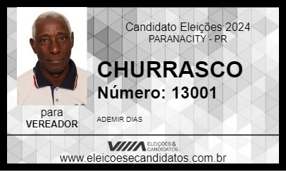 Candidato CHURRASCO 2024 - PARANACITY - Eleições