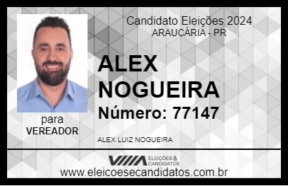 Candidato ALEX NOGUEIRA 2024 - ARAUCÁRIA - Eleições