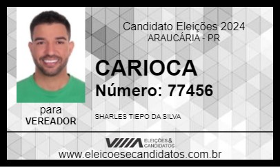 Candidato CARIOCA DA CANCHA 2024 - ARAUCÁRIA - Eleições