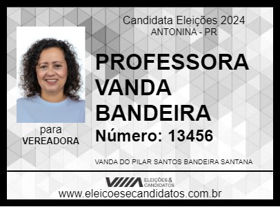 Candidato PROFESSORA VANDA BANDEIRA 2024 - ANTONINA - Eleições