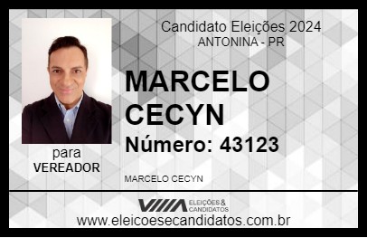 Candidato MARCELO CECYN 2024 - ANTONINA - Eleições