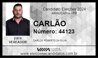 Candidato CARLÃO 2024 - ARAUCÁRIA - Eleições