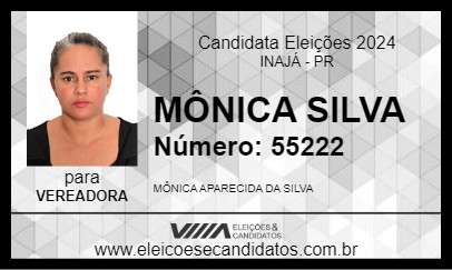 Candidato MÔNICA SILVA 2024 - INAJÁ - Eleições