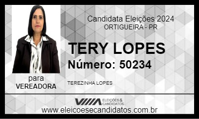 Candidato TERY LOPES 2024 - ORTIGUEIRA - Eleições