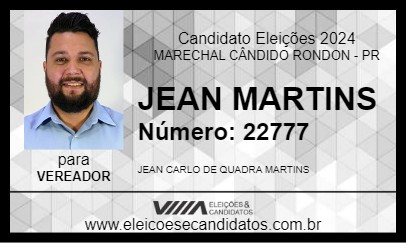 Candidato JEAN MARTINS 2024 - MARECHAL CÂNDIDO RONDON - Eleições