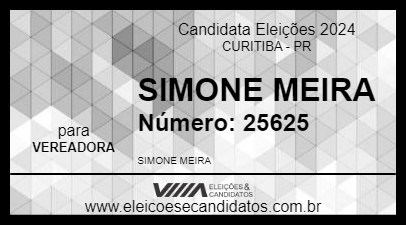 Candidato SIMONE MEIRA 2024 - CURITIBA - Eleições