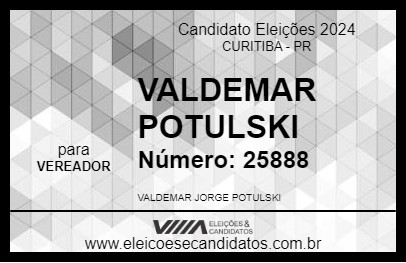 Candidato VALDEMAR POTULSKI 2024 - CURITIBA - Eleições