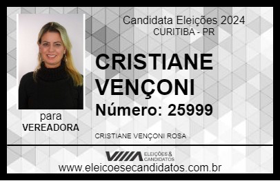 Candidato CRISTIANE VENÇONI 2024 - CURITIBA - Eleições