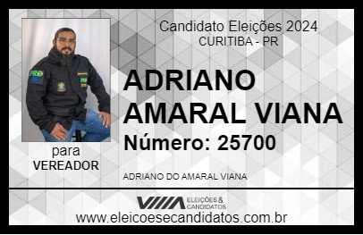 Candidato ADRIANO AMARAL VIANA 2024 - CURITIBA - Eleições