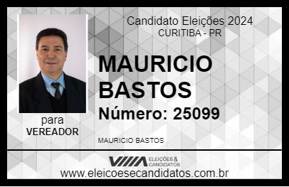 Candidato MAURICIO BASTOS 2024 - CURITIBA - Eleições