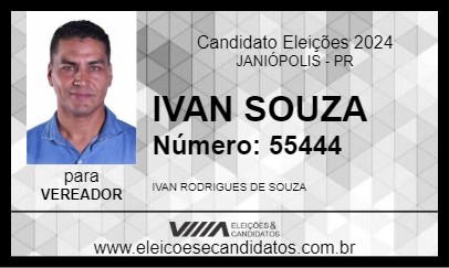 Candidato IVAN SOUZA 2024 - JANIÓPOLIS - Eleições