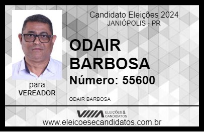 Candidato ODAIR BARBOSA 2024 - JANIÓPOLIS - Eleições