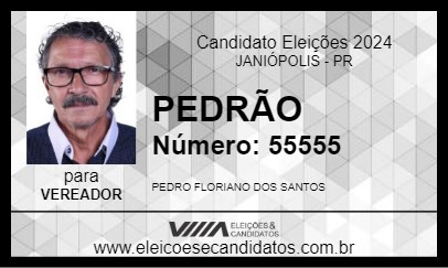 Candidato PEDRÃO 2024 - JANIÓPOLIS - Eleições