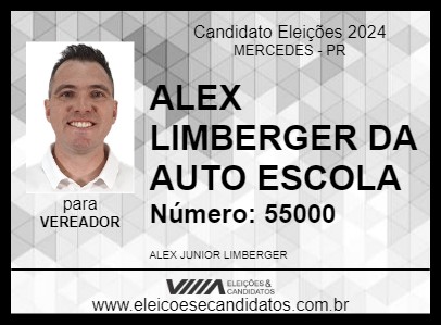 Candidato ALEX LIMBERGER DA AUTO ESCOLA 2024 - MERCEDES - Eleições