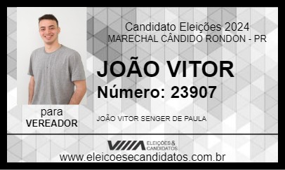 Candidato JOÃO VITOR 2024 - MARECHAL CÂNDIDO RONDON - Eleições