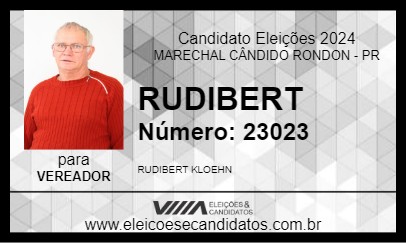 Candidato RUDIBERT 2024 - MARECHAL CÂNDIDO RONDON - Eleições