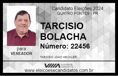 Candidato TARCISIO BOLACHA 2024 - QUATRO PONTES - Eleições